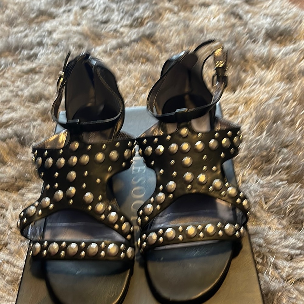 Studded Sandal with small heel